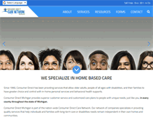 Tablet Screenshot of consumerdirectmi.com